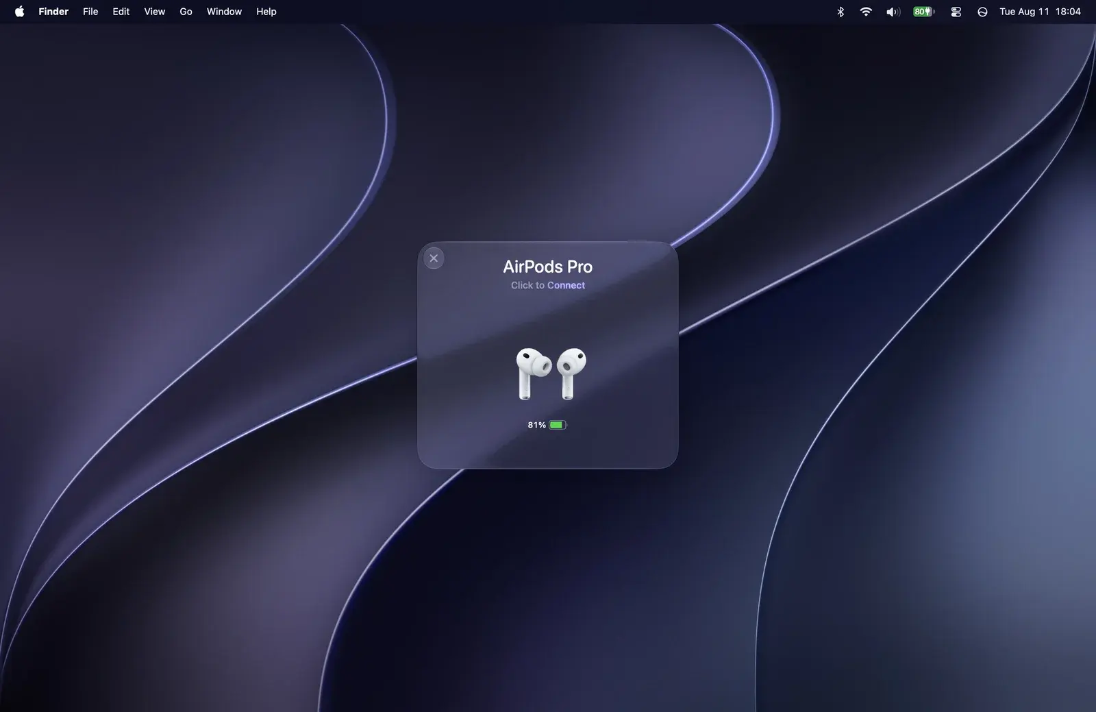 See battery levels for nearby and pinned devices in the Dashboard