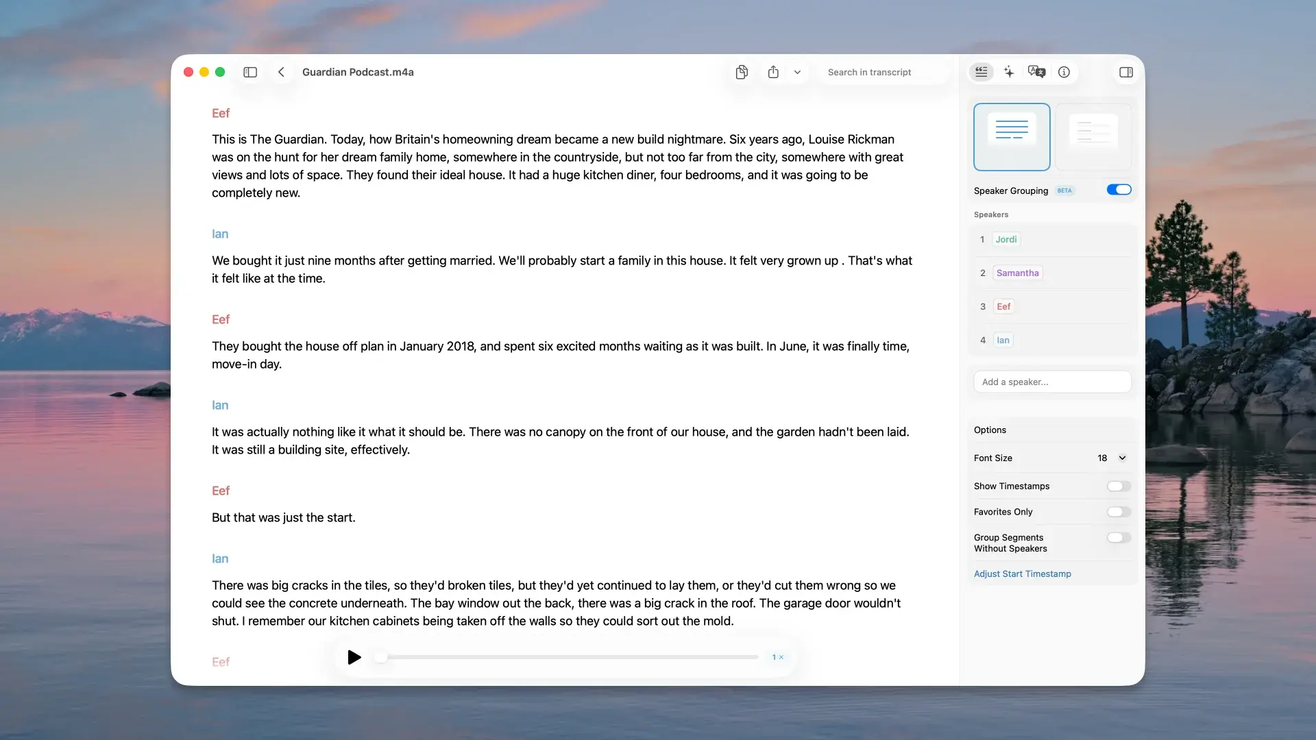 Record microphone, meeting, and app audio on a Mac